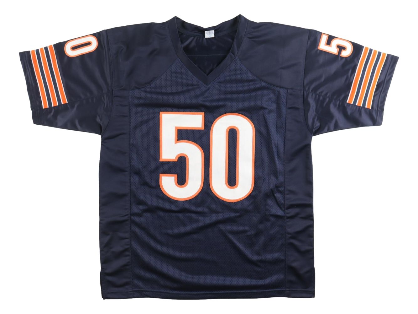 Mike Singletary Chicago Signed Blue Football Jersey HOF 98 BAS