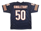 Mike Singletary Chicago Signed Blue Football Jersey HOF 98 BAS