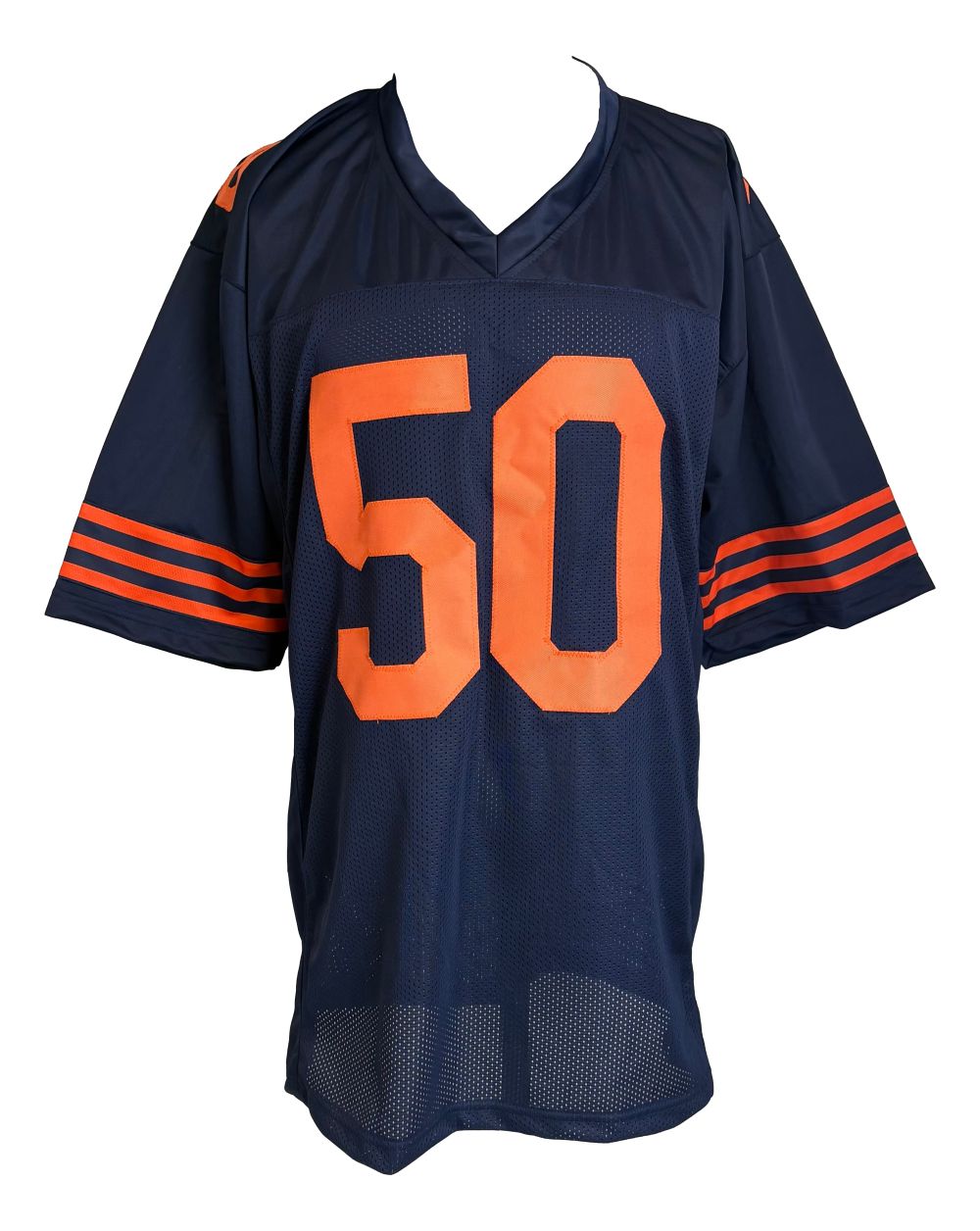 Mike Singletary Chicago Signed Alternate Navy Football Jersey JSA QR Hologram