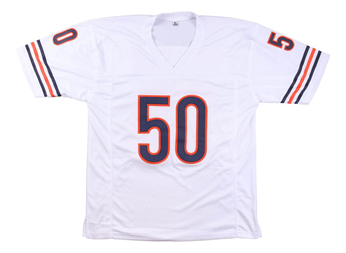 Mike Singletary Chicago Signed White Football Jersey BAS