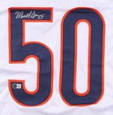 Mike Singletary Chicago Signed White Football Jersey BAS