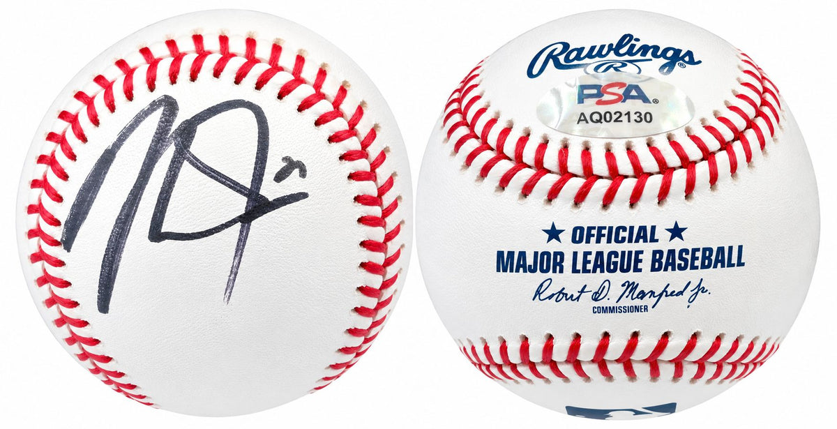 Mike Trout Los Angeles Angels Signed Official MLB Baseball PSA/DNA AQ02130