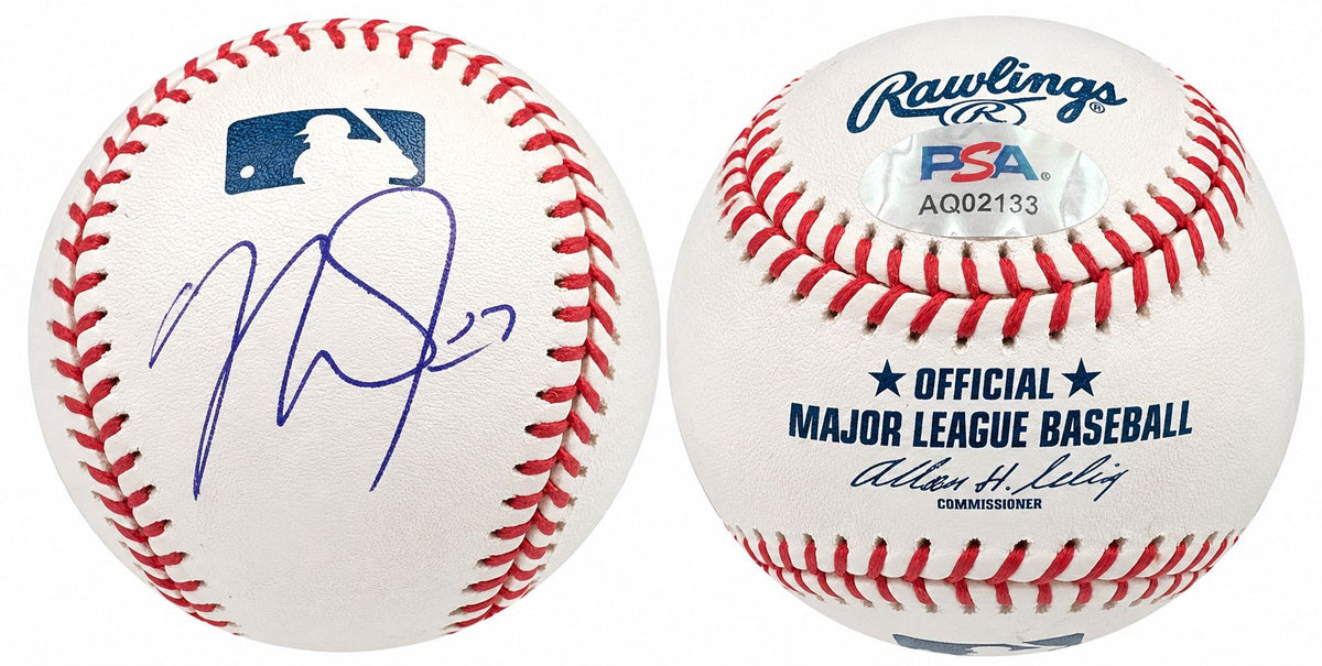 Mike Trout Los Angeles Angels Signed Official MLB Baseball PSA/DNA AQ02133