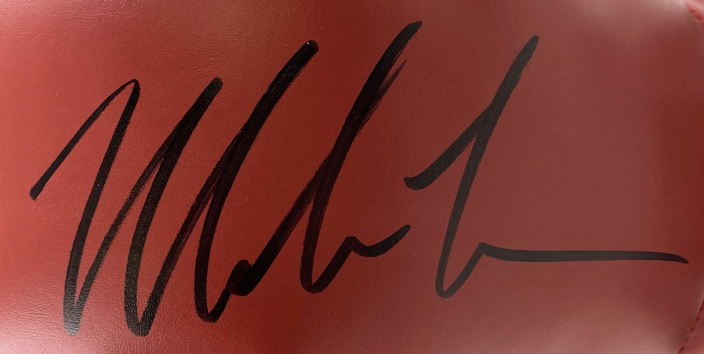 Mike Tyson Signed Red Everlast Left Hand Boxing Glove JSA w/ Deluxe Acrylic Case
