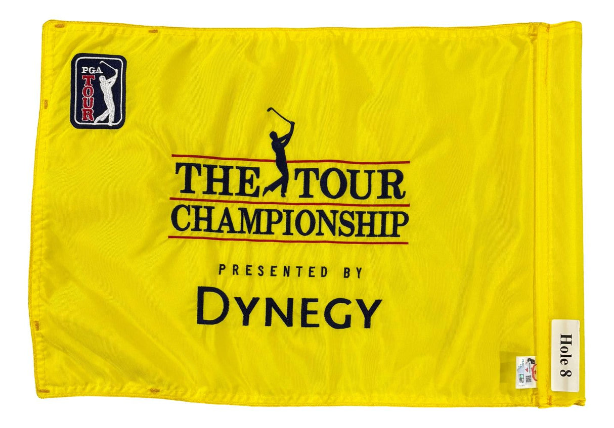 Mike Weir Signed Used 2001 PGA Tour Championship Hole 8 Flag BAS+Fanatics