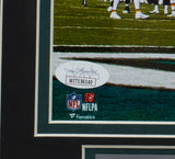 Miles Sanders Signed Framed Philadelphia Eagles 8x10 Touchdown Photo JSA ITP - Sports Integrity