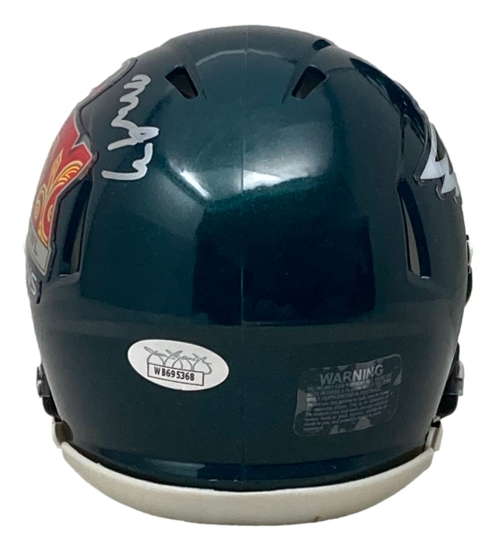 Milton Williams Signed Philadelphia Eagles Super Bowl 59 Mini Speed Helmet JSA