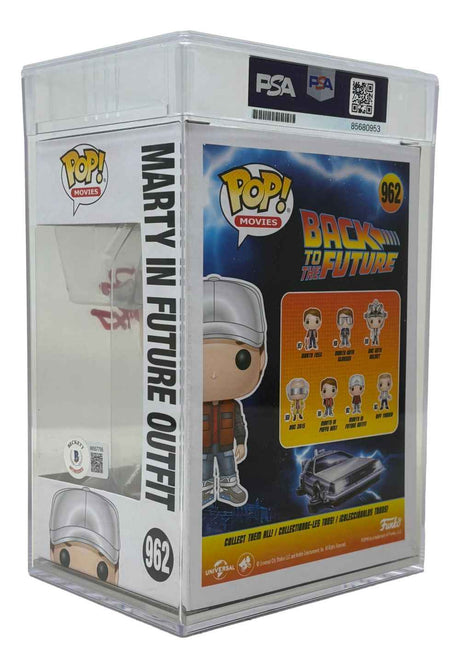 Michael J. Fox Signed Back To The Future Funko Pop #962 PSA Encapsulated