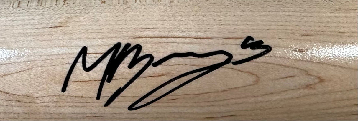 Moises Ballesteros Chicago Cubs Signed Tan Louisville Slugger Baseball Bat BAS