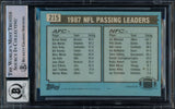 Joe Montana Signed 1988 Topps #215 San Francisco 49ers Trading Card BAS Auto 10