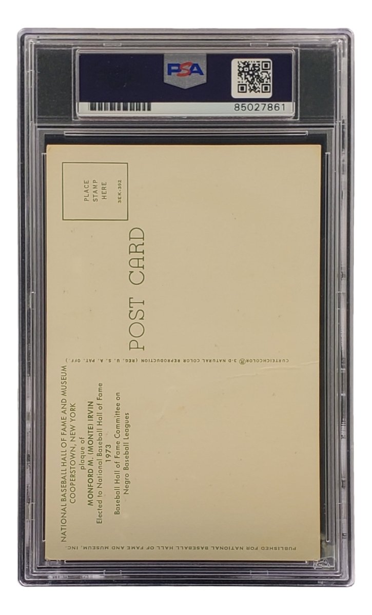 Monte Irvin Signed 4x6 New York Giants HOF Plaque Card PSA/DNA 85027861 - Sports Integrity