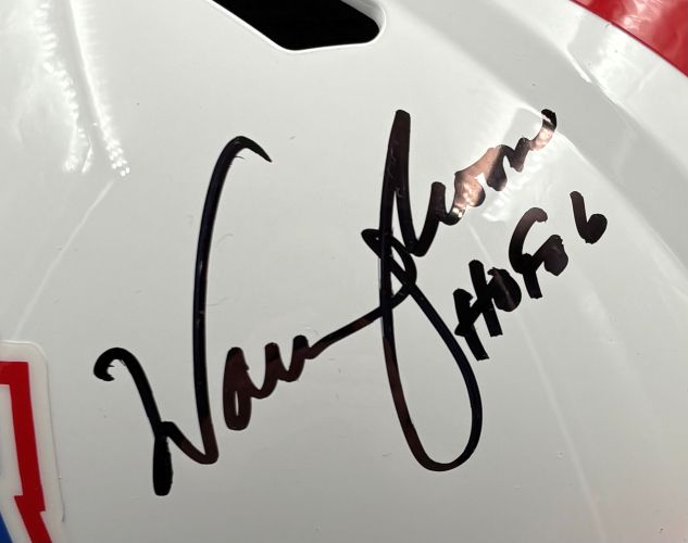 Warren Moon Signed Houston Oilers FS Speed Replica Helmet HOF 06 BAS w/ Case