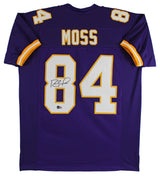 Randy Moss Authentic Signed Purple Pro Style Jersey Autographed BAS Witnessed