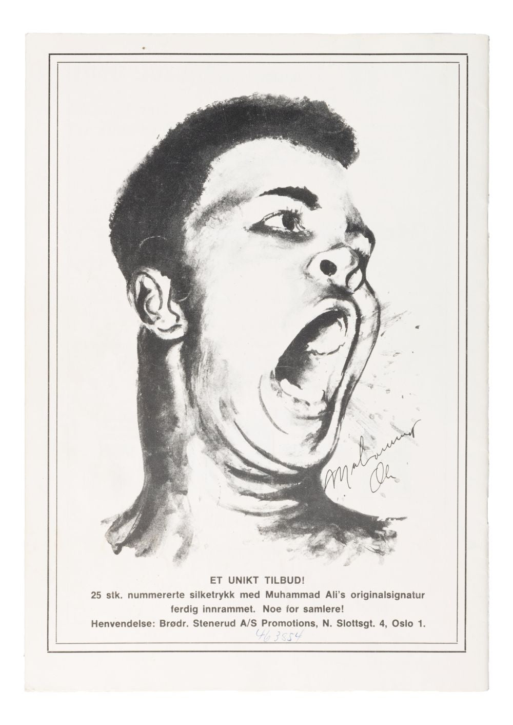 Muhammad Ali Twice Signed 1979 On-Site Exhibition Program BAS LOA