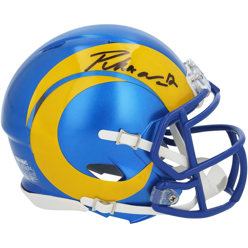 Puka Nacua Signed Los Angeles Rams Mini Speed Helmet Fanatics