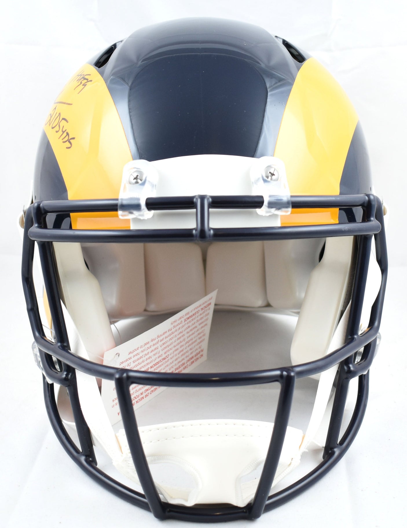 Eric Dickerson Autographed Rams F/S Speed Authentic Helmet - Beckett W Hologram