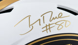 Jerry Rice Autographed 49ers F/S Lunar Speed Authentic Helmet - Fanatics *Gold