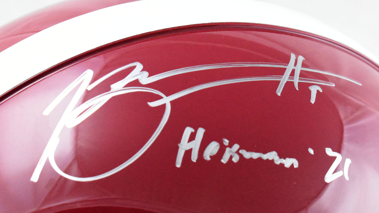 Bryce Young Autographed Alabama F/S Authentic Helmet Heisman - Beckett W Holo