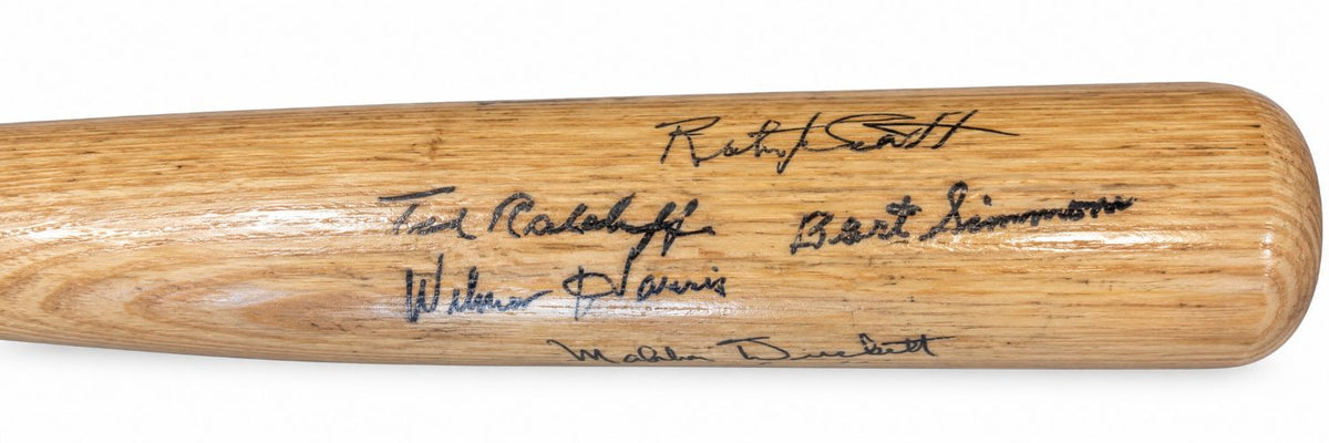 Negro League Legends (7) Signed Louisville Slugger Game Model Bat BAS LOA