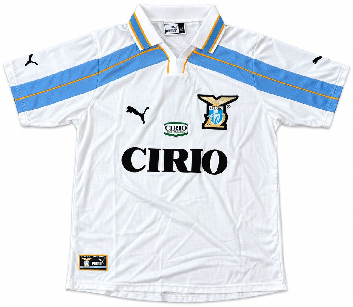 Alessandro Nesta Signed Lazio White Puma Soccer Jersey BAS