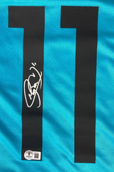 Neymar Jr Signed Santos FC Blue Nike Soccer Jersey BAS