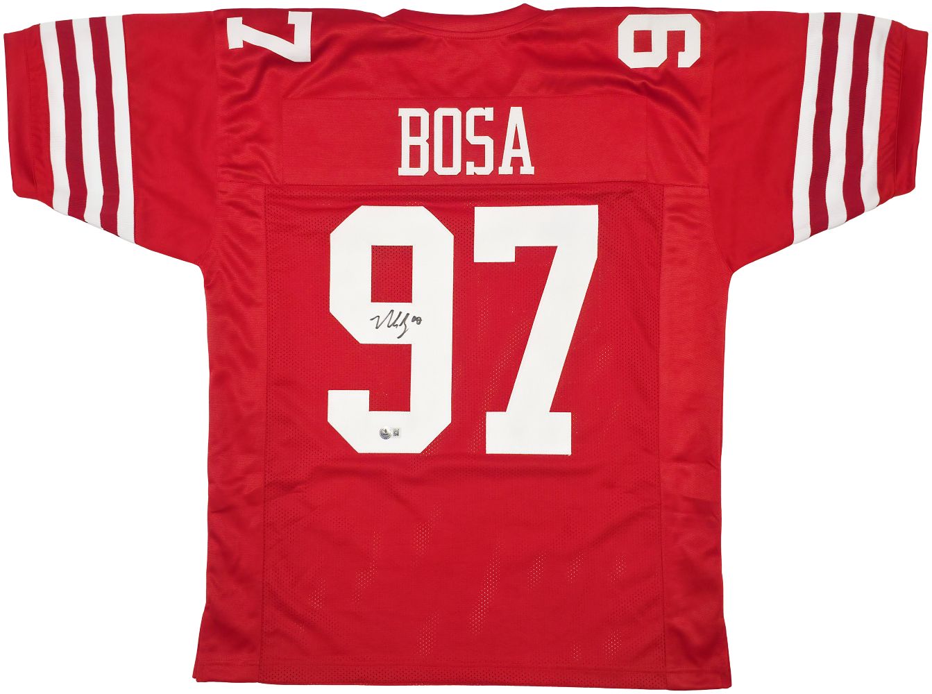 Nick Bosa San Francisco Signed Red Football Jersey BAS