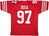 Nick Bosa San Francisco Signed Red Football Jersey BAS