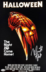 Nick Castle Signed 11x17 Halloween Photo The Shape Inscribed JSA