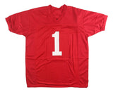 Nick Saban Alabama Signed Crimson Football Jersey BAS