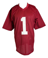 Nick Saban Alabama Signed Crimson Football Jersey PSA/DNA