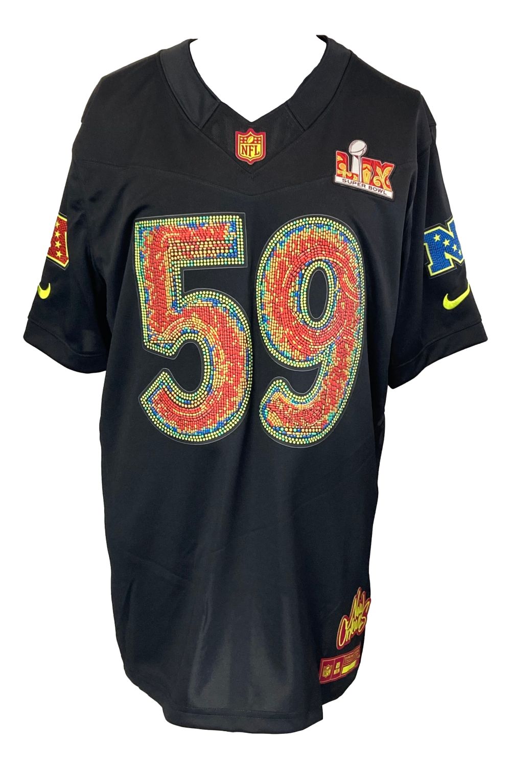 Nick Sirianni Signed Philadelphia Eagles Super Bowl 59 LIX Nike Limited Jersey BAS