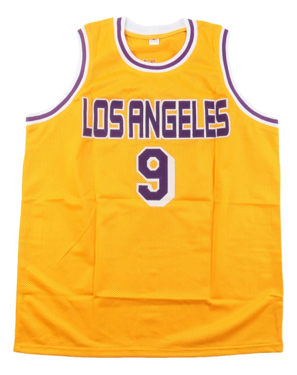 Nick Van Exel Los Angeles Signed Yellow Basketball Jersey JSA