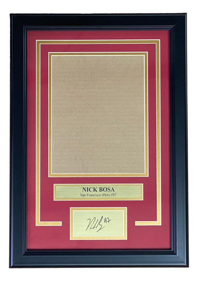 Nick Bosa 49ers 8x10 Vertical Photo Laser Engraved Signature Frame Kit - Sports Integrity