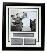Jack Nicklaus Arnold Palmer Framed 8x10 PGA Photo w/ Laser Engraved Signatures