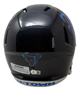 Nico Collins Signed Houston Texans Full Size H-Town Replica Speed Helmet BAS