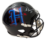 Nico Collins Signed Houston Texans Full Size H-Town Replica Speed Helmet BAS