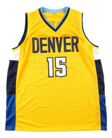 Nikola Jokic Denver Signed Yellow Basketball Jersey BAS