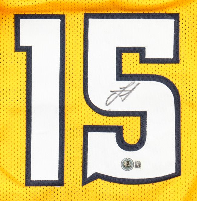 Nikola Jokic Denver Signed Yellow Basketball Jersey BAS