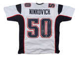 Rob Ninkovich New England Signed White Football Jersey SB XLIX LI Champ BAS