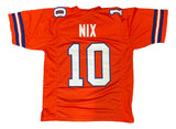 Bo Nix Denver Orange Football Jersey
