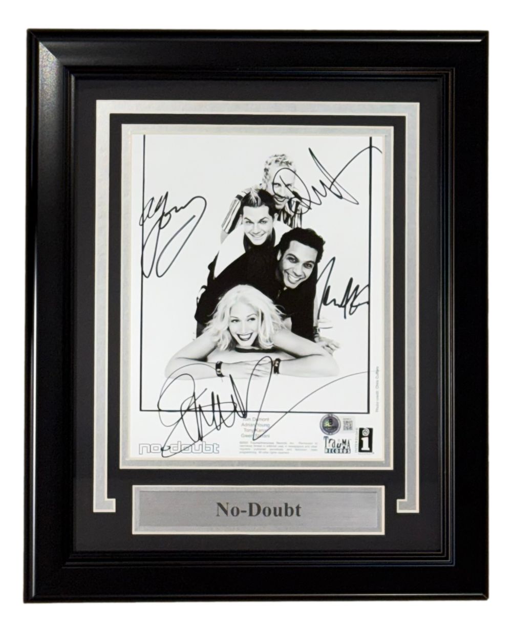 No-Doubt Signed Framed 8x10 Photo Gwen Stefani & More BAS LOA