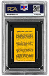 Nolan Ryan Signed New York Mets 1968 Rookie Year Ticket Stub 2 PSA/DNA Auto 10