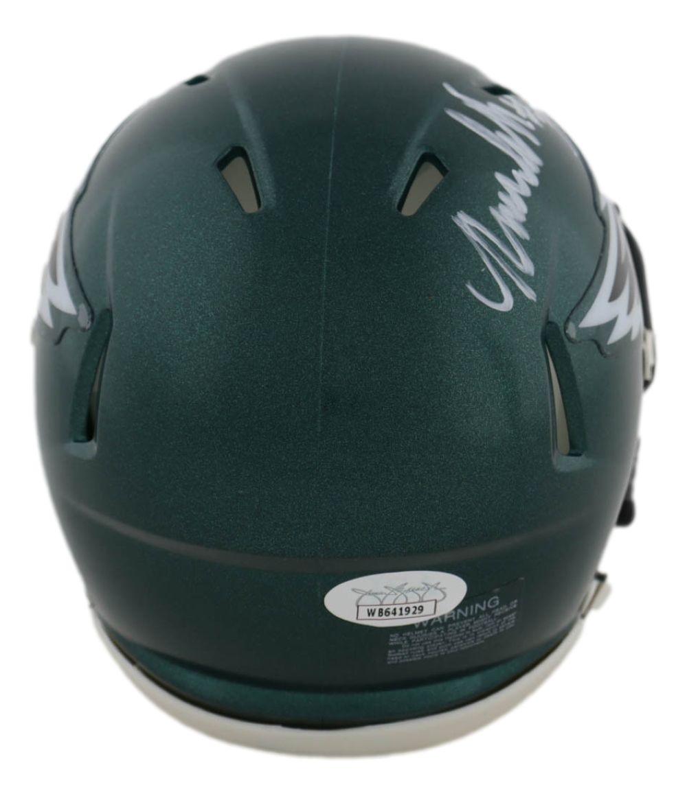 Nolan Smith Jr Signed Philadelphia Eagles Mini Speed Helmet JSA