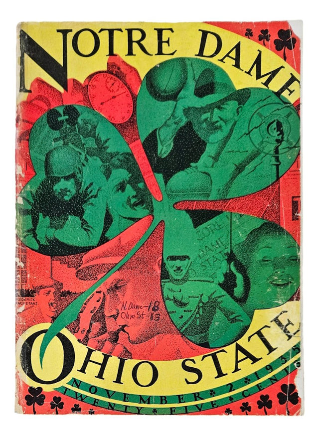Notre Dame vs Ohio State November 2 1935 Official Game Program - Sports Integrity