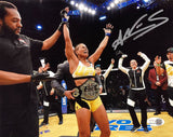 Amanda Nunes Signed 8x10 MMA Championship Photo JSA QR Hologram