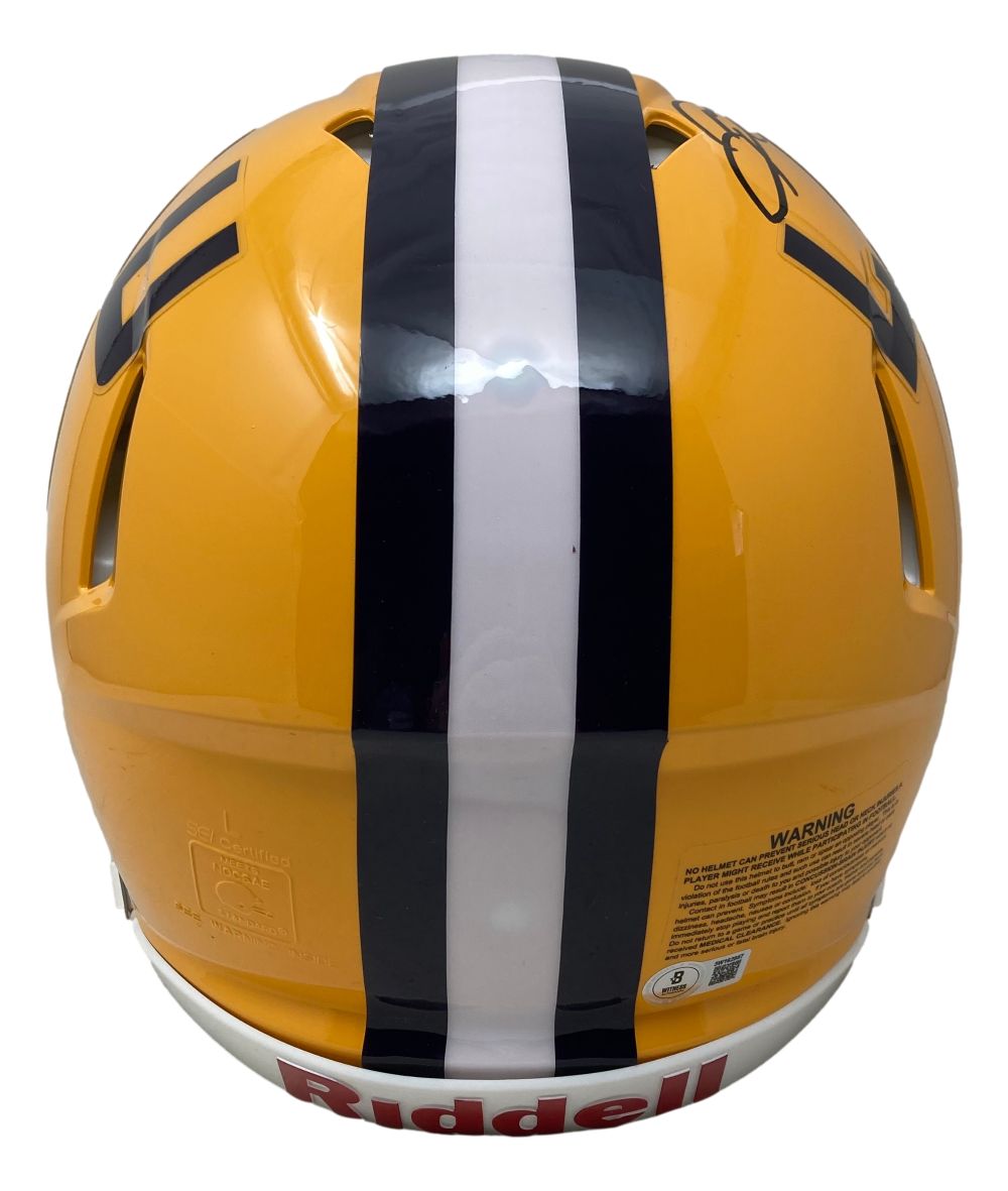 Odell Beckham Jr Signed LSU Tigers Full Size Authentic Speed Helmet BAS