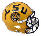 Odell Beckham Jr Signed LSU Tigers Full Size Replica Speed Helmet BAS