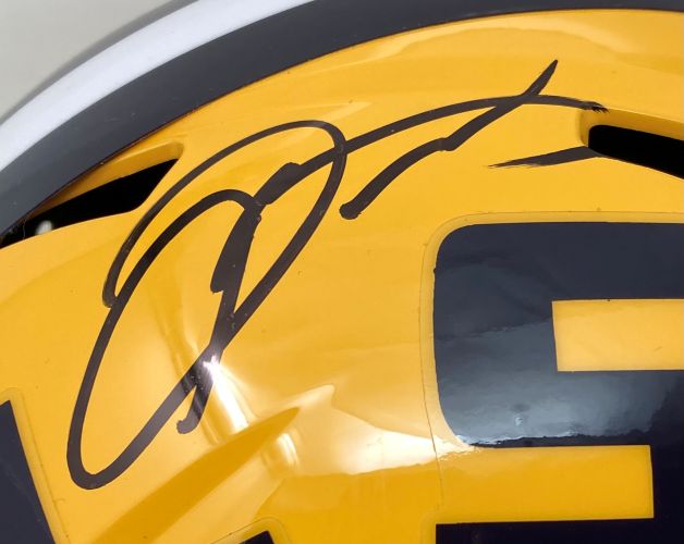 Odell Beckham Jr Signed LSU Tigers Full Size Replica Speed Helmet BAS