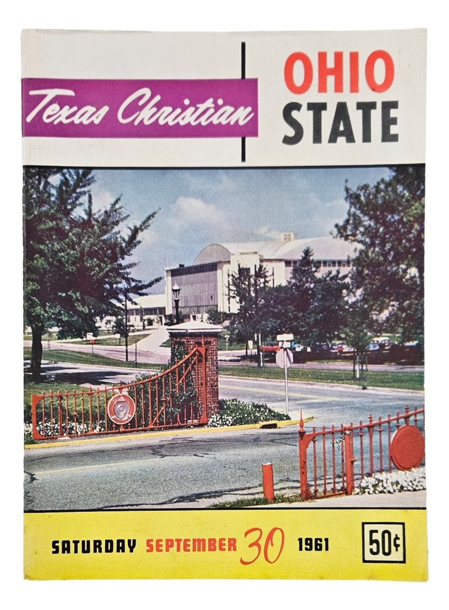 Ohio State vs Texas Christian September 30 1961 Official Game Program - Sports Integrity