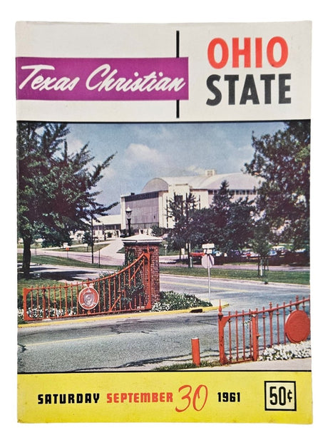 Ohio State vs Texas Christian September 30 1961 Official Game Program - Sports Integrity